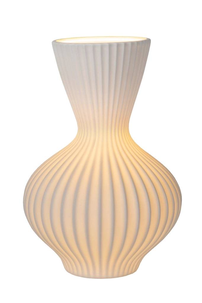Lampada da tavolo porcellana bianca E14 Momoro Lucide