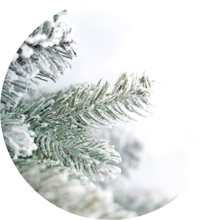 Albero di Natale Artificiale Innevato 180 cm 50 Rami Mandorlo