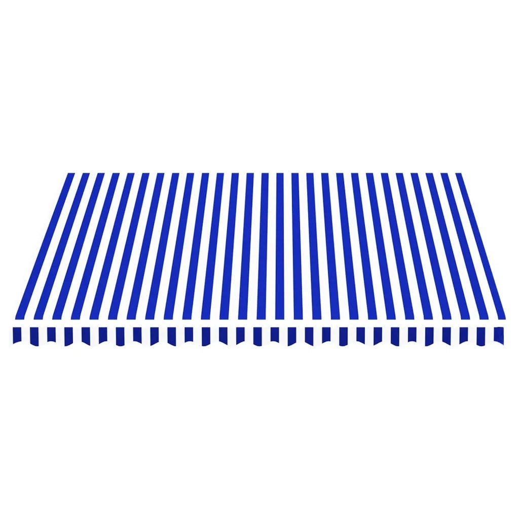Tessuto di Ricambio per Tenda da Sole-Ricambio telo per tenda da sole Blu e Bianco 4x3,5 m