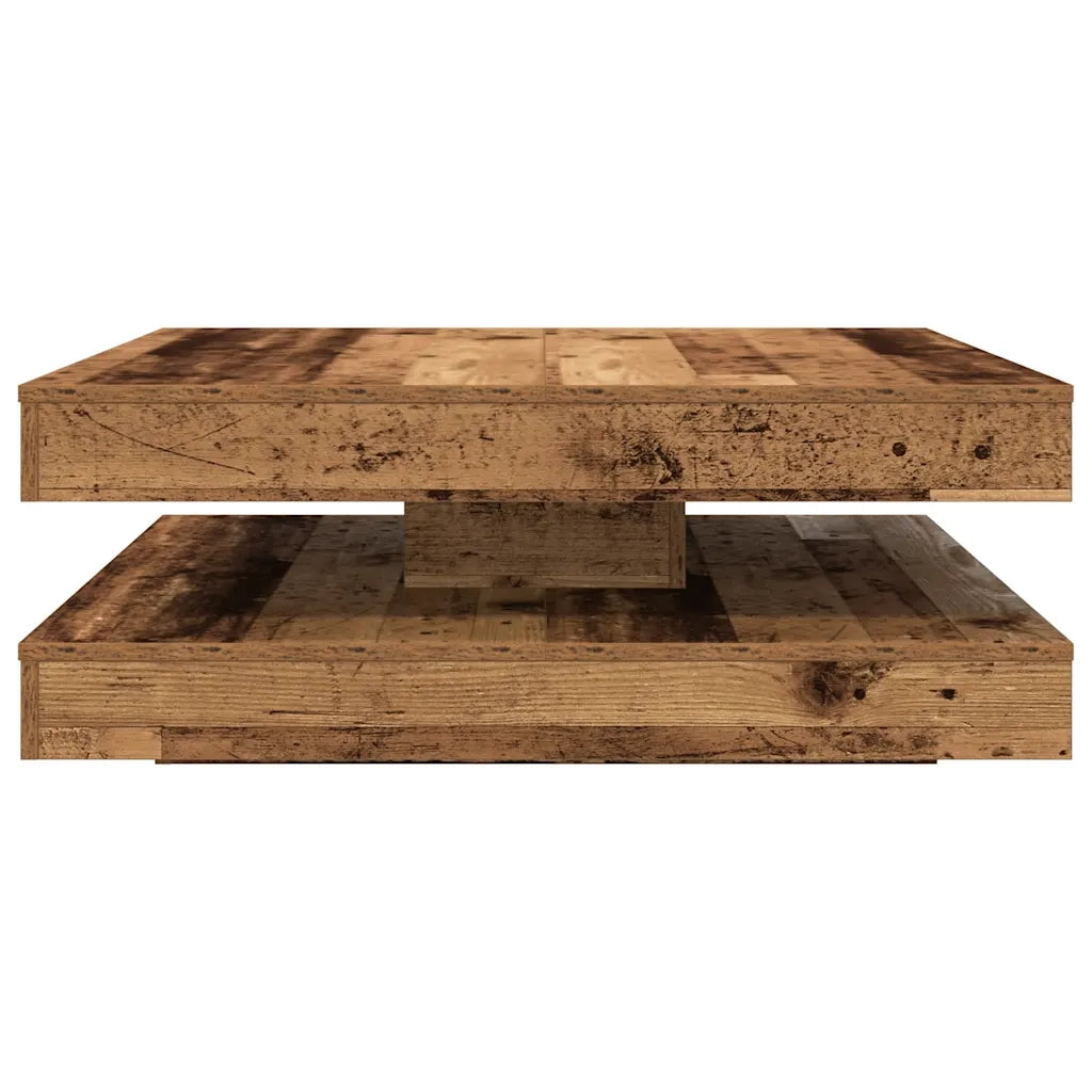 Tavolino da Caffè Girevole a 360 Gradi Antico 90x90x34,5 cm 3321358