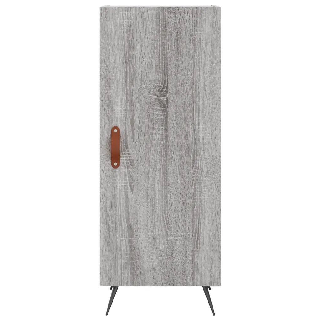 vidaXL Credenza Grigio Sonoma 34,5x34x180 cm in Legno Multistrato