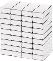 36 pezzi di forti magneti piani, 20 x 10 x 5 mm magneti neodymium rettangolari piccoli per lavagne magnetiche, whiteboards, magneti terrestri rari