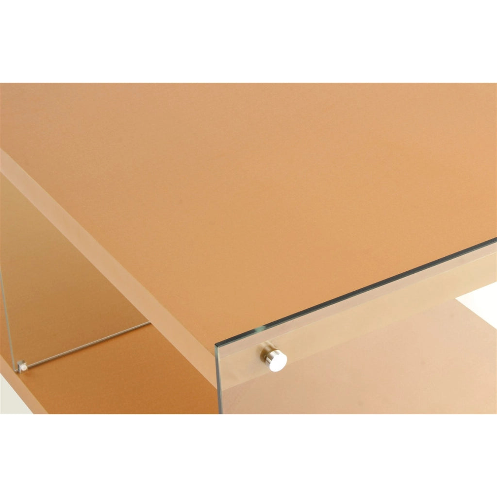 Mobile Porta TV Elementary 200 Oro in Vetro e Legno