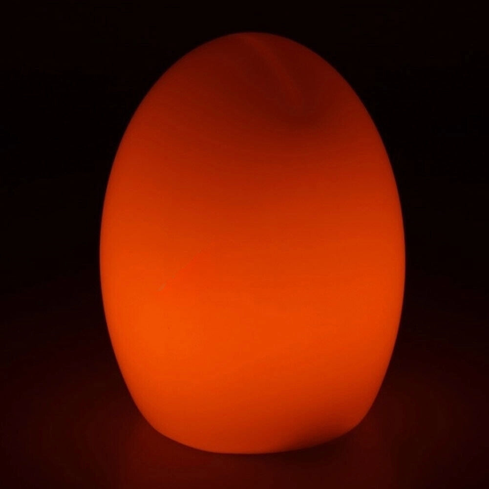 Lampada Tavolo Effetto Fiamma LED Grundig Egg Flaming Lume Luce Notte Comodino