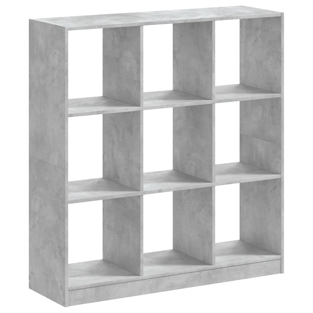 vidaXL Libreria Grigio Cemento 102x32x108 cm in Legno Multistrato