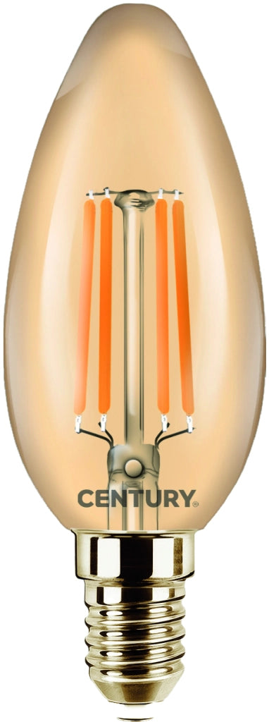 Century LAMPADA A FILAMENTO LED EPOCA CANDELA E14 Luce calda  4 W - 400 lumen 10.00 pz