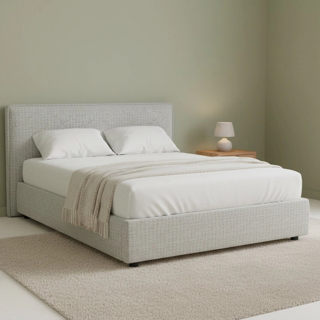 Gosport, Letto Piazza e Mezza Sfoderabile Made in Italy, Grigio Chiaro