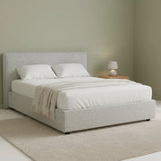 Gosport, Letto Piazza e Mezza Sfoderabile Made in Italy, Grigio Chiaro