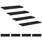 Tappeti per scale 8 pz 100 x 25 x 2 cm Nero 3446319