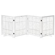 Cancelletto di sicurezza pieghevole ¨C Xylo ¨C legno bianco 305x82cm con 4 pannelli
