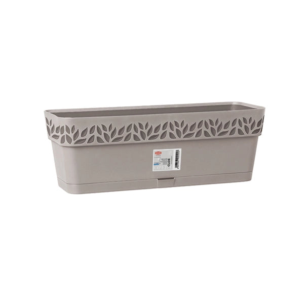 BALCONETTA RETTANGOLARE 'CLOE' lt.9,5 - greige/grigio quarzo  - STEFANPLAST