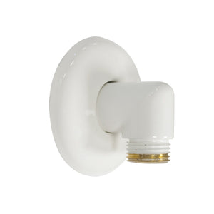 Angolo con rosone per saliscendi bianco