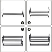Scarpiera Valora LSA303B02 in acciaio nero per corridoio