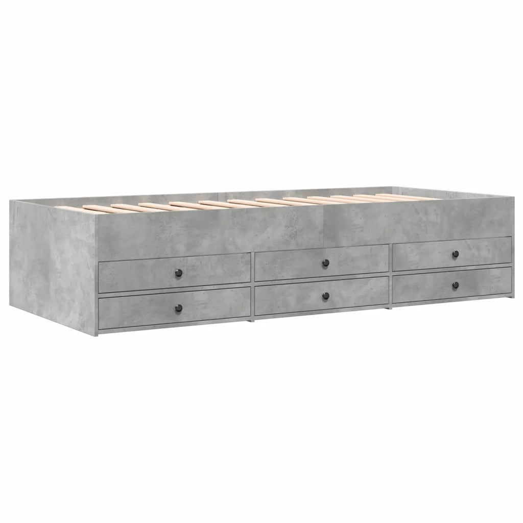 Telaio del letto con storage Grigio Cemento 80 x 200 cm 3429650