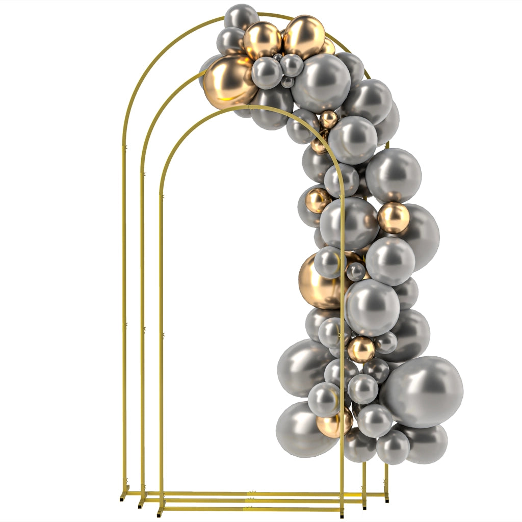 Arco per Matrimonio in Metallo Dorato ¨C Zephmum ¨C 2.2m, 2m, 1.8m