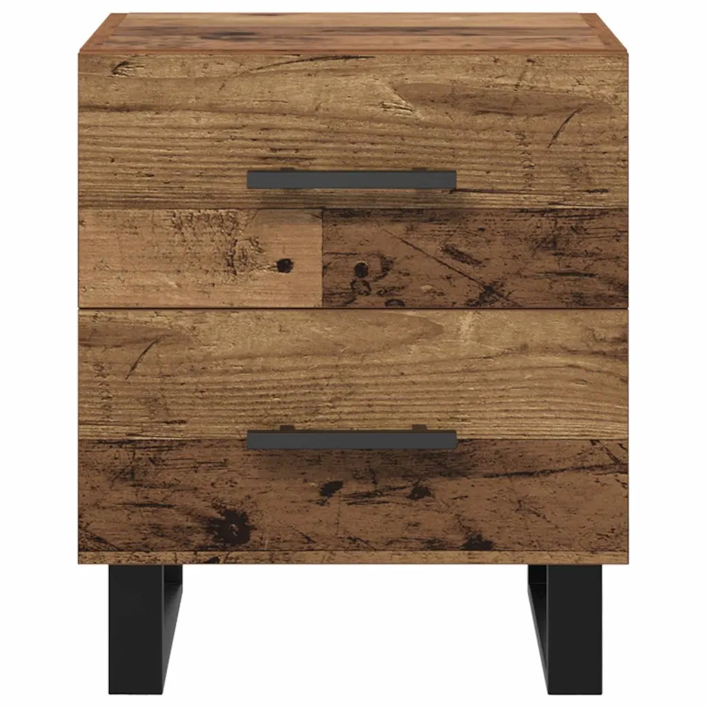 Armadio da Notte con cassetto Legno vecchio 40 x 35 x 47,5 cm