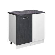 Vicco Mobile ad angolo cucina Calcestruzzo nero 86 cm PL Antracite