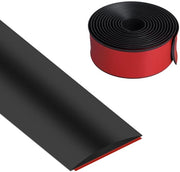 Profilo di transizione Autoadesivo - Striscia di copertura - Livellamento di pavimenti - Lame di colla forte - 5cm x 3m - Nero