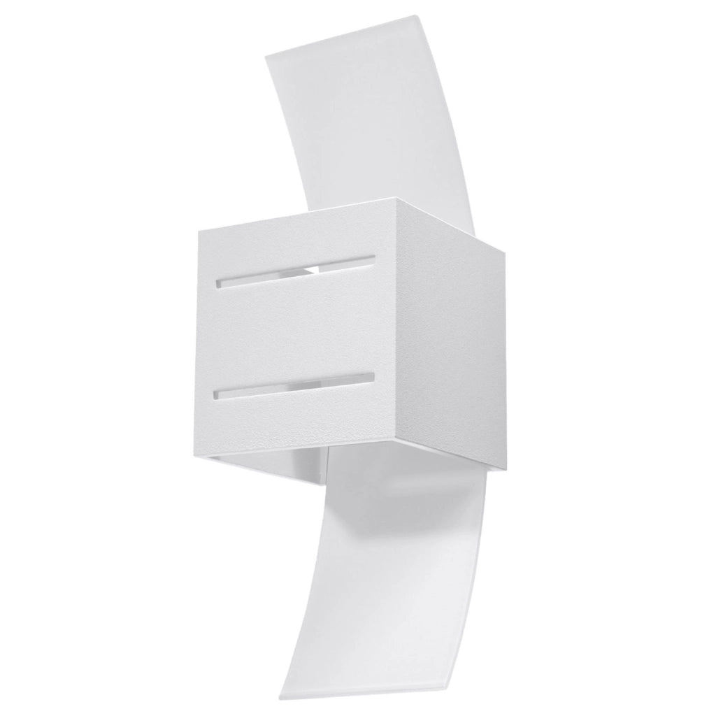 Applique Padova bianca vetro/alluminio G9 Pure Lume