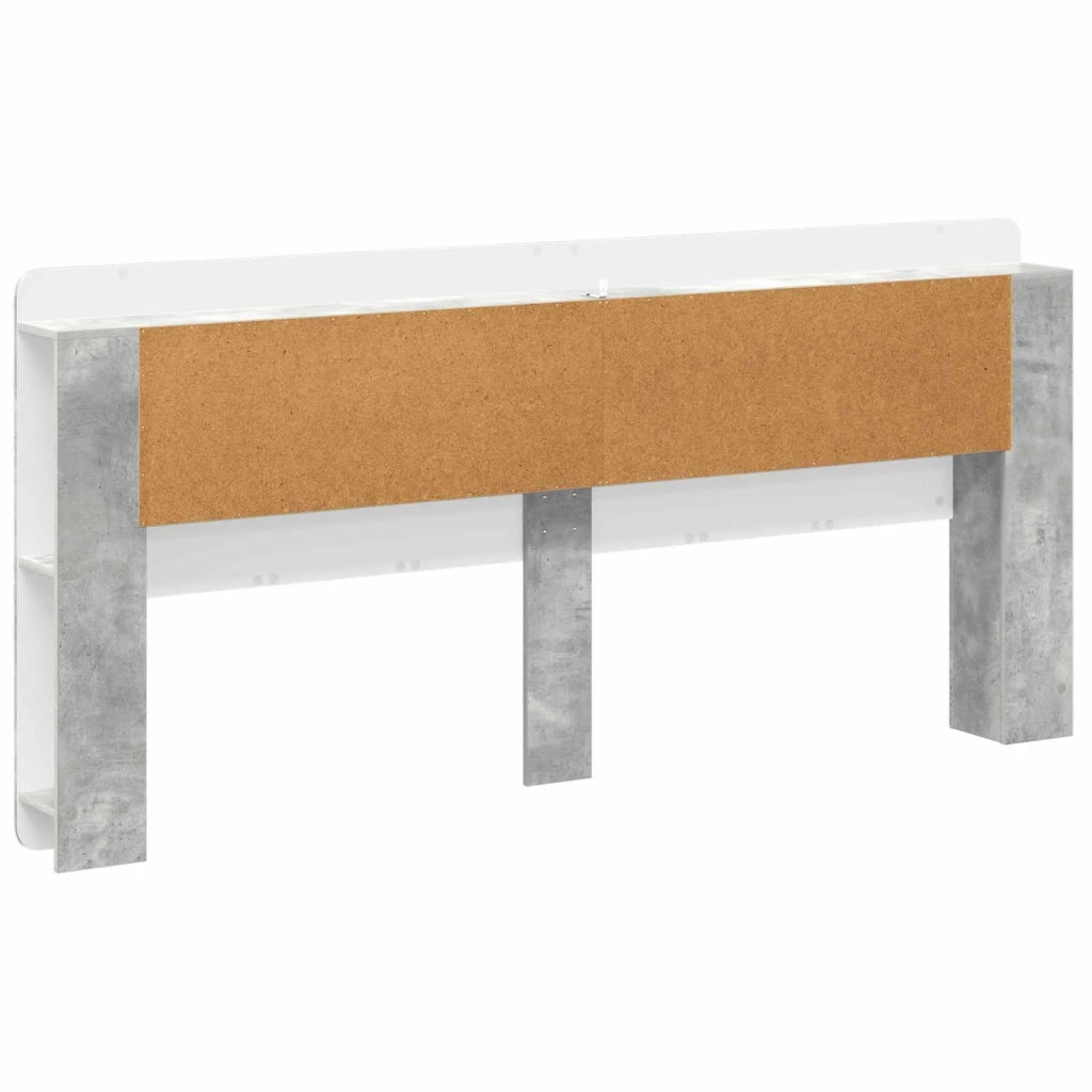 Testata del letto Grigio Cemento Legno ingegnerizzato