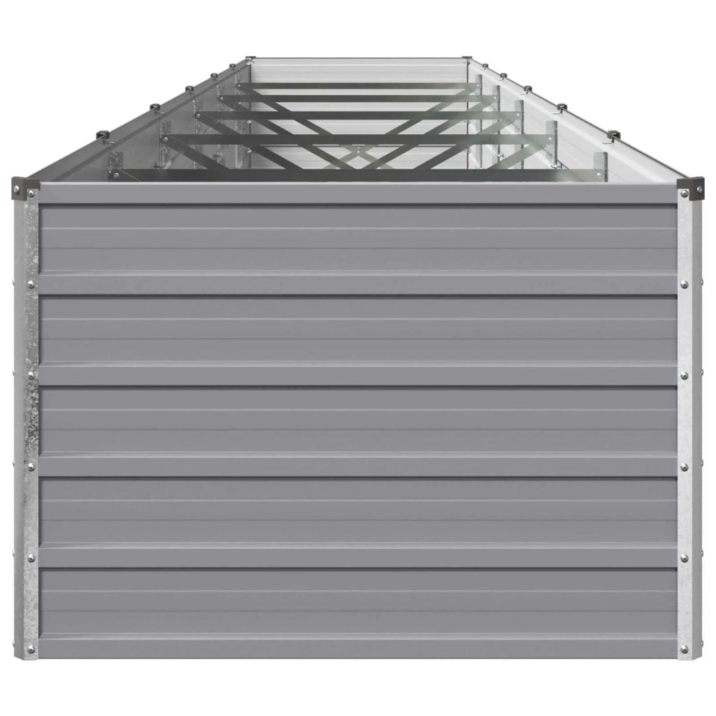 Letto rialzato da giardino Grigio 480 x 80 x 55 cm 8006442