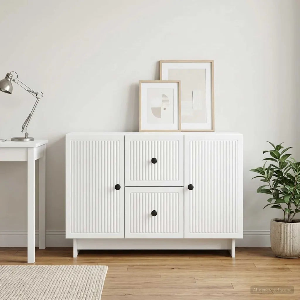 Credenza Bianco 89 x 34,5 x 60 cm Legno ingegnerizzato 893965