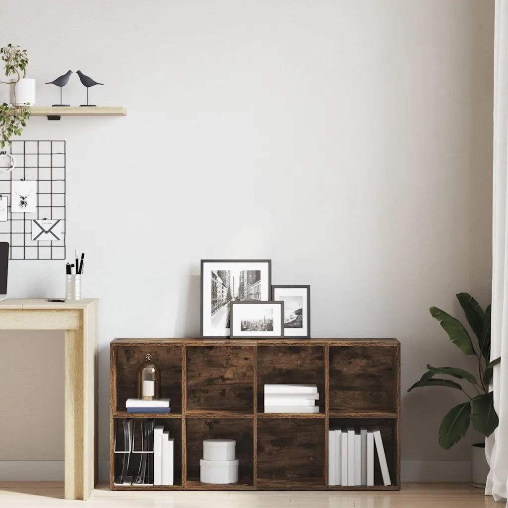 Libreria/Credenza Rovere Fumo 66x30x130 cm in Legno Multistrato cod mxl 20645