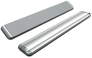 Stufa Elettrica ad Infrarossi 211x20,1x5,8 cm da Soffitto 3200W in Alluminio Dimmerabile Moel Hot-Top Silver