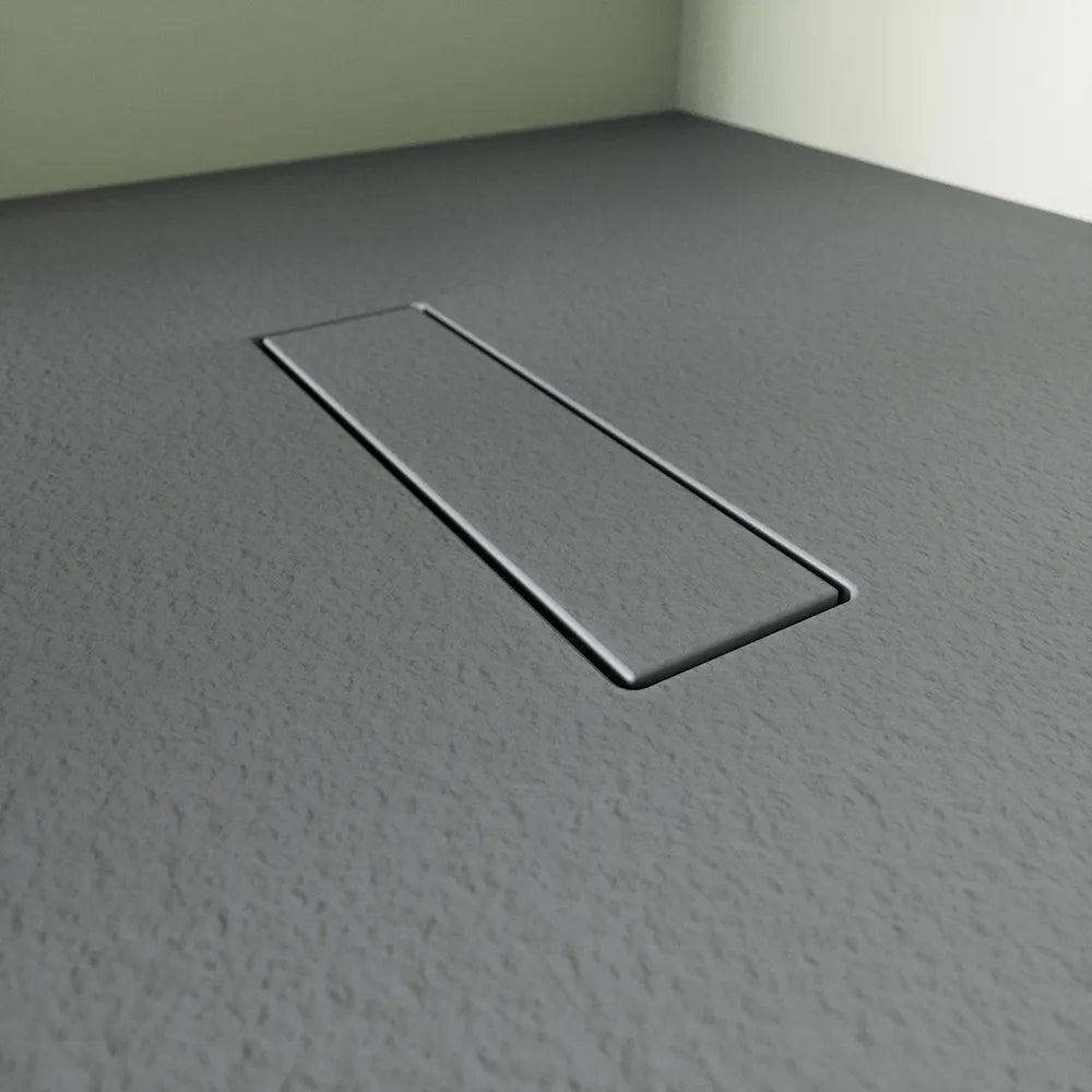 Piatto doccia 80x160 cm in marmoresina grigio effetto pietra | Merlera
