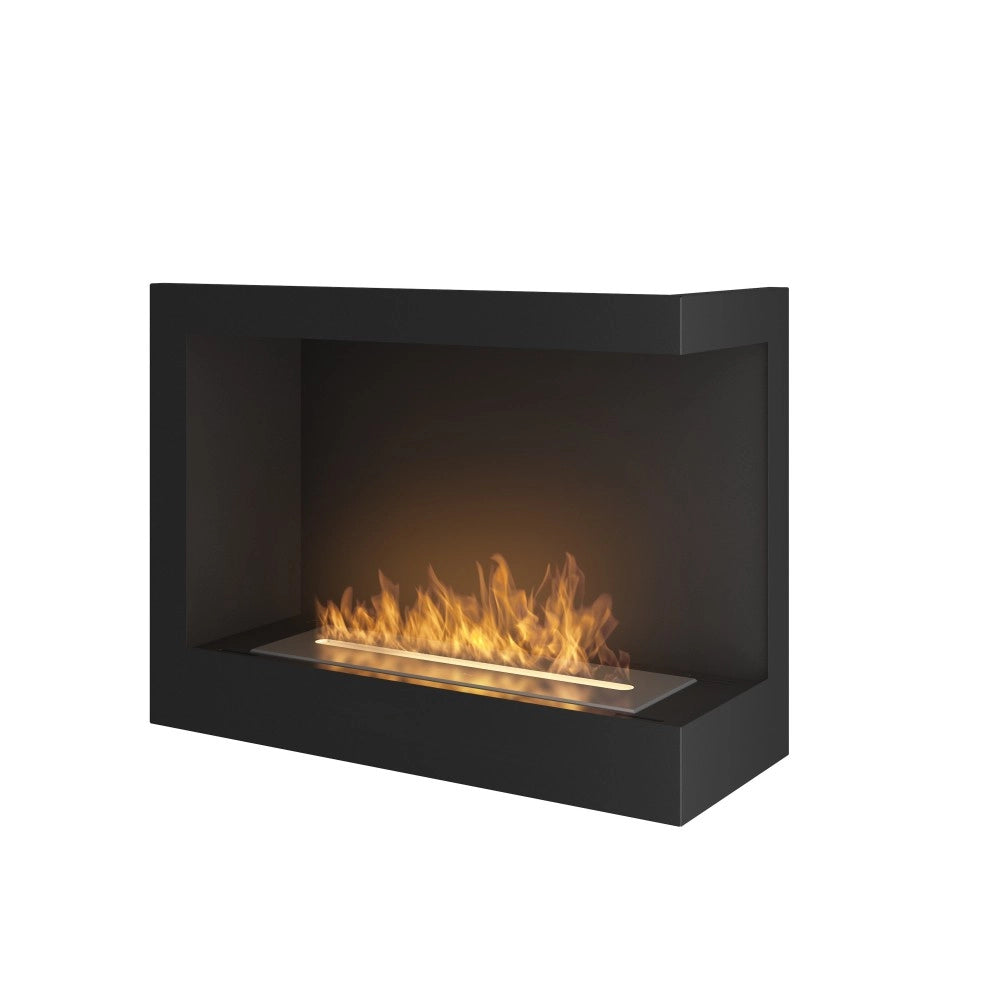 Caminetto a Bioetanolo Angolare Corner 600 Right SimpleFire da incasso con Vetro