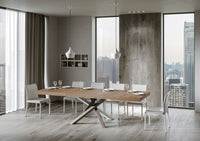 Tavolo Allungabile 120/224x90x77 cm Volantis Premium Quercia Natura