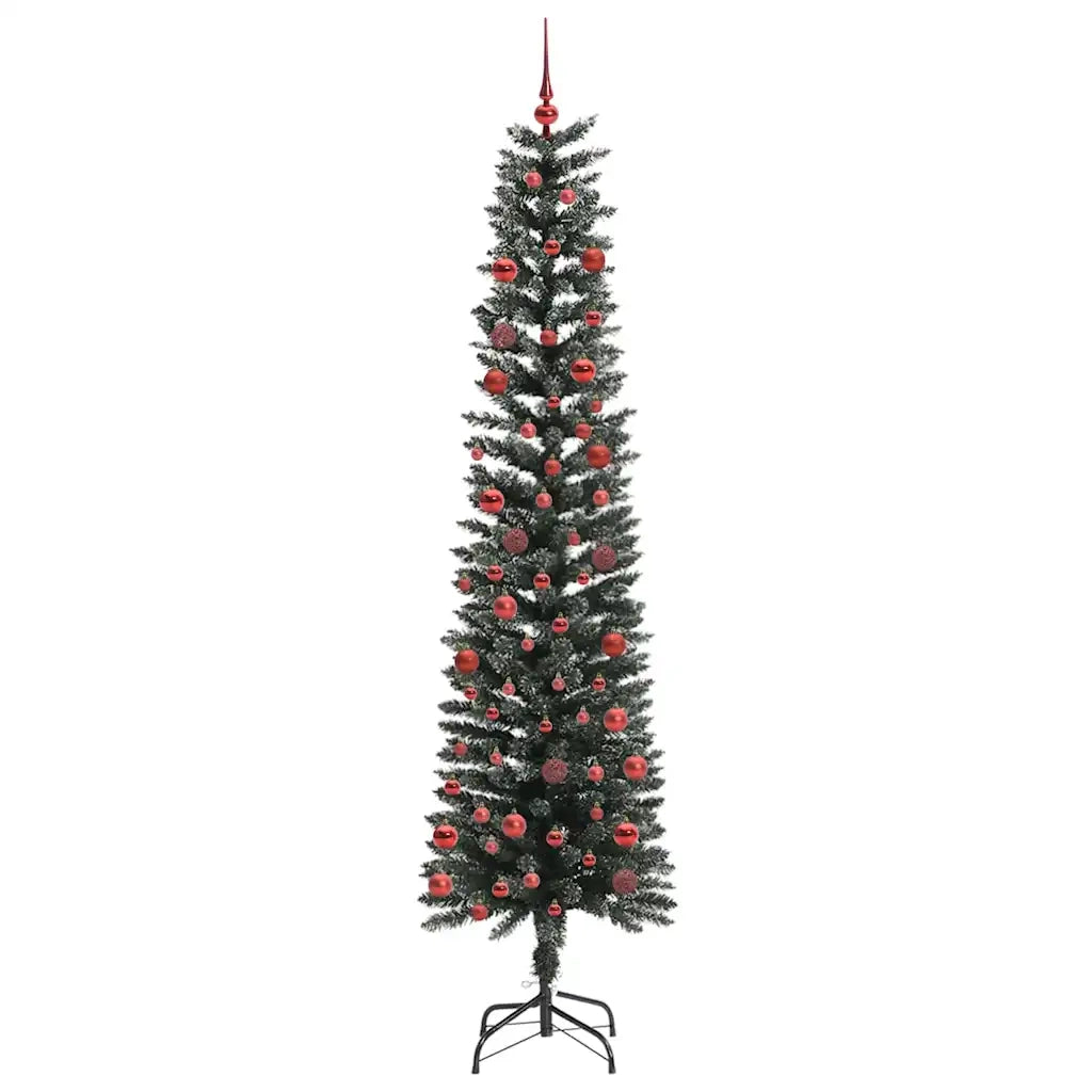 Albero di Natale Artificiale-Albero Natalizio con 300 LED Verde 210 cm 702043