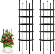 Sostegno per piante rampicanti per giardino - Supporto libero da combinare per pomodori e frutta - 2 pezzi - Altezza 160 cm spirale per pomodori