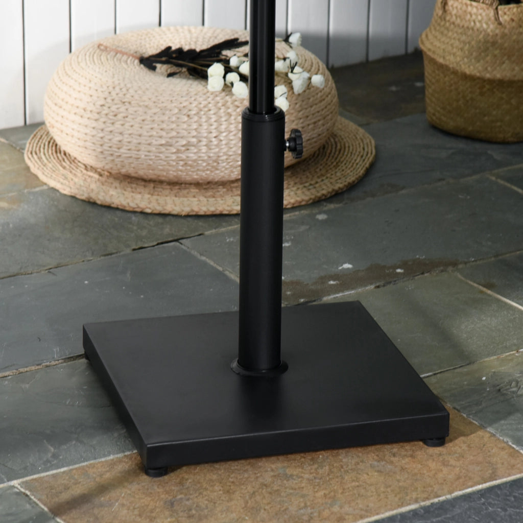 Base per Ombrellone in Cemento 13kg ¨C zephmum ¨C 40x40x43cm, Nero