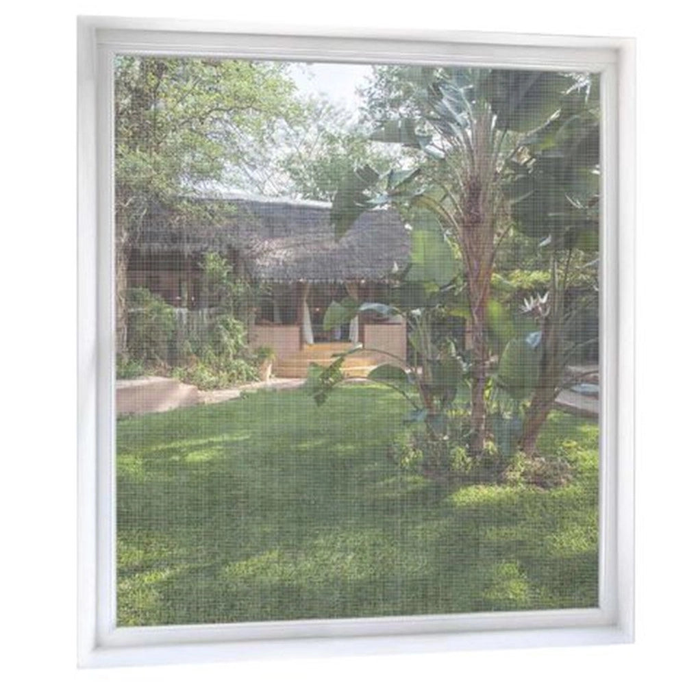 Trade Shop - Zanzariera Adesiva Velcro Per Finestra Bianca 150x180cm Protezione Dagli Insetti 614339 -