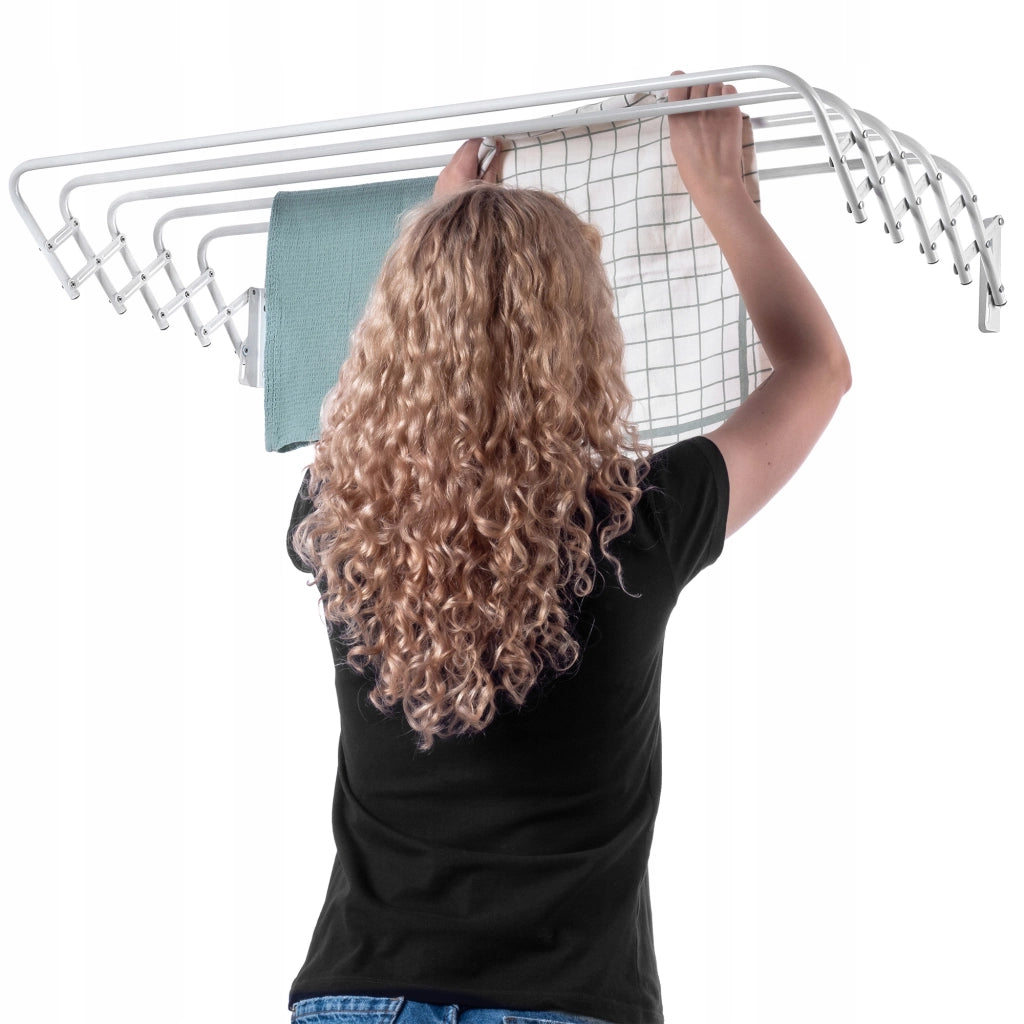 Asciugatrice per bagno KADAX, 100 cm, a parete, a fisarmonica