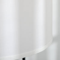 Piantana da Interno 64x38x163,5 cm Paralume in Tessuto Effetto Lino Bianco