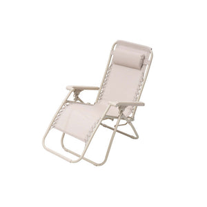 Sedia Sdraio Lettino Pieghevole Reclinabile Partenope Colore: Sabbia