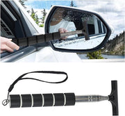 Wasserijst per retrovisore per auto - pulitore di parabrisi portatile - specchietto regolabile - nero .