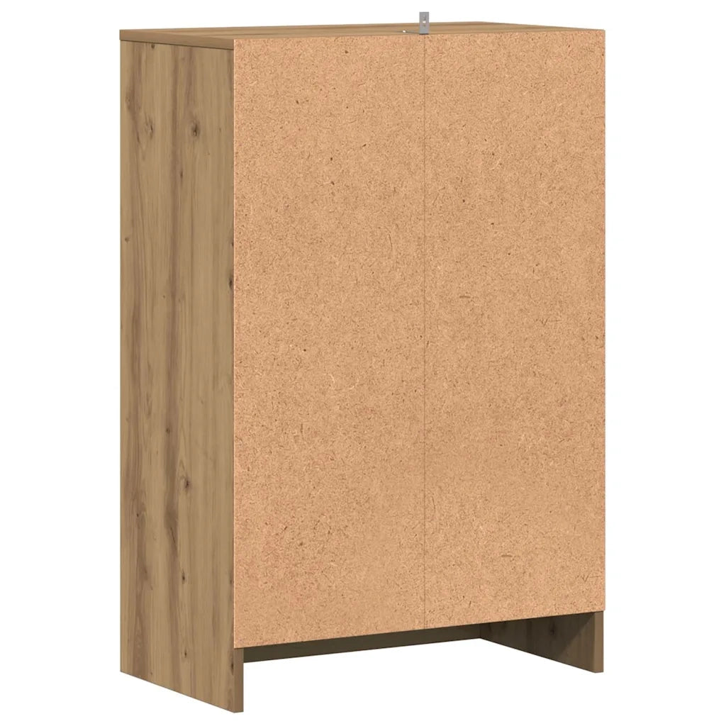 Scarpiera-Scaffale per scarpe Rovere Artigianale 60x35x92 cm in Legno Multistrato 561272