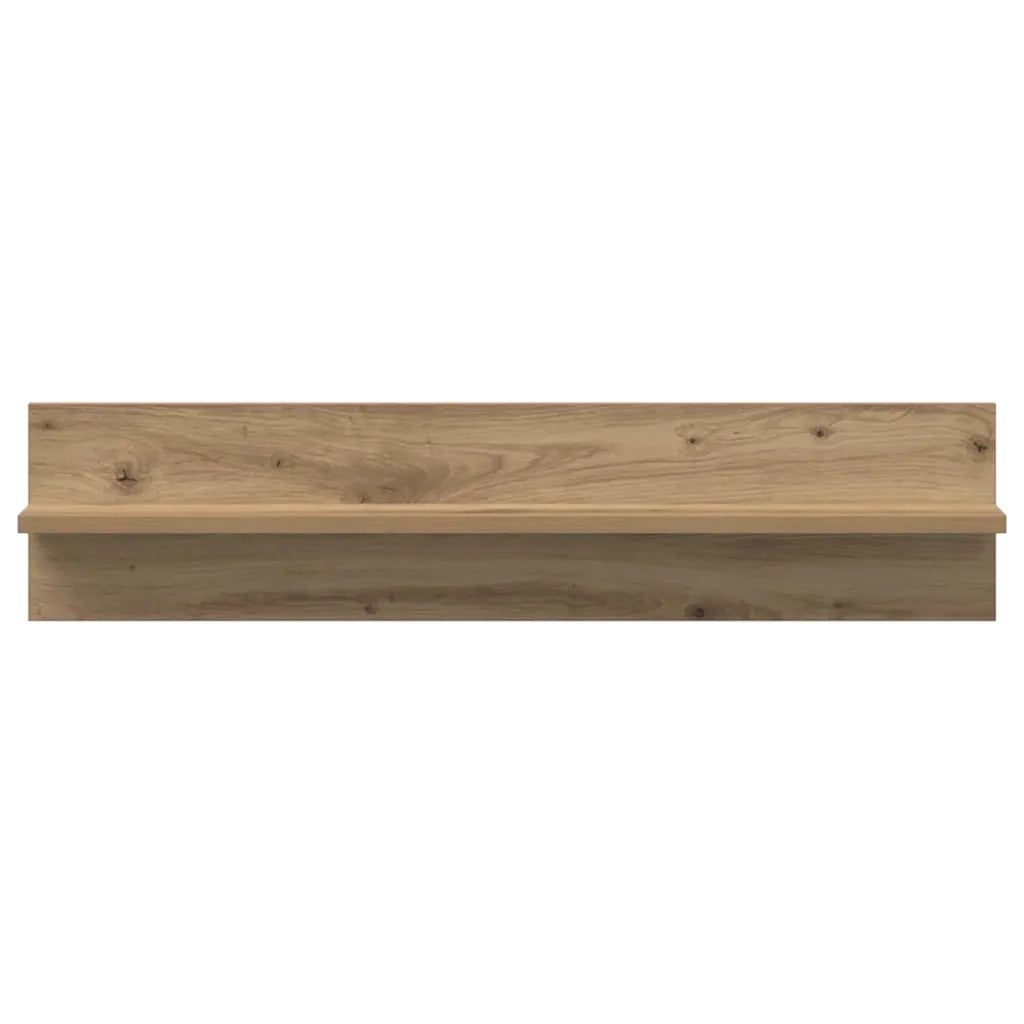 vidaXL Scaffali da parete 2 pcs rovere artigianale 80 x 11.5 x 18 cm