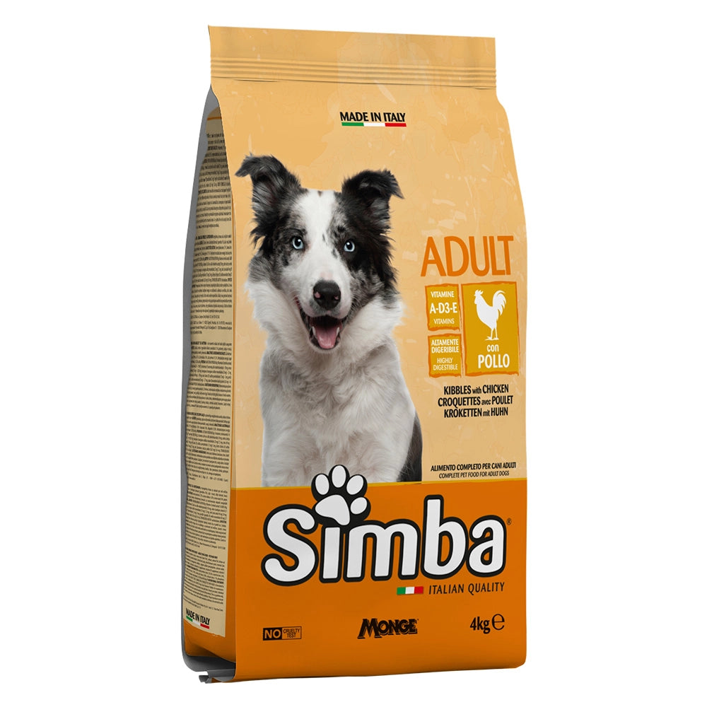 CROCCHETTE PER CANI 'SIMBA' pollo - kg 4  - MONGE