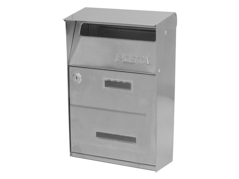 cassetta postale monaco inox mm.210x85x305 h cod:ferx.vit45102