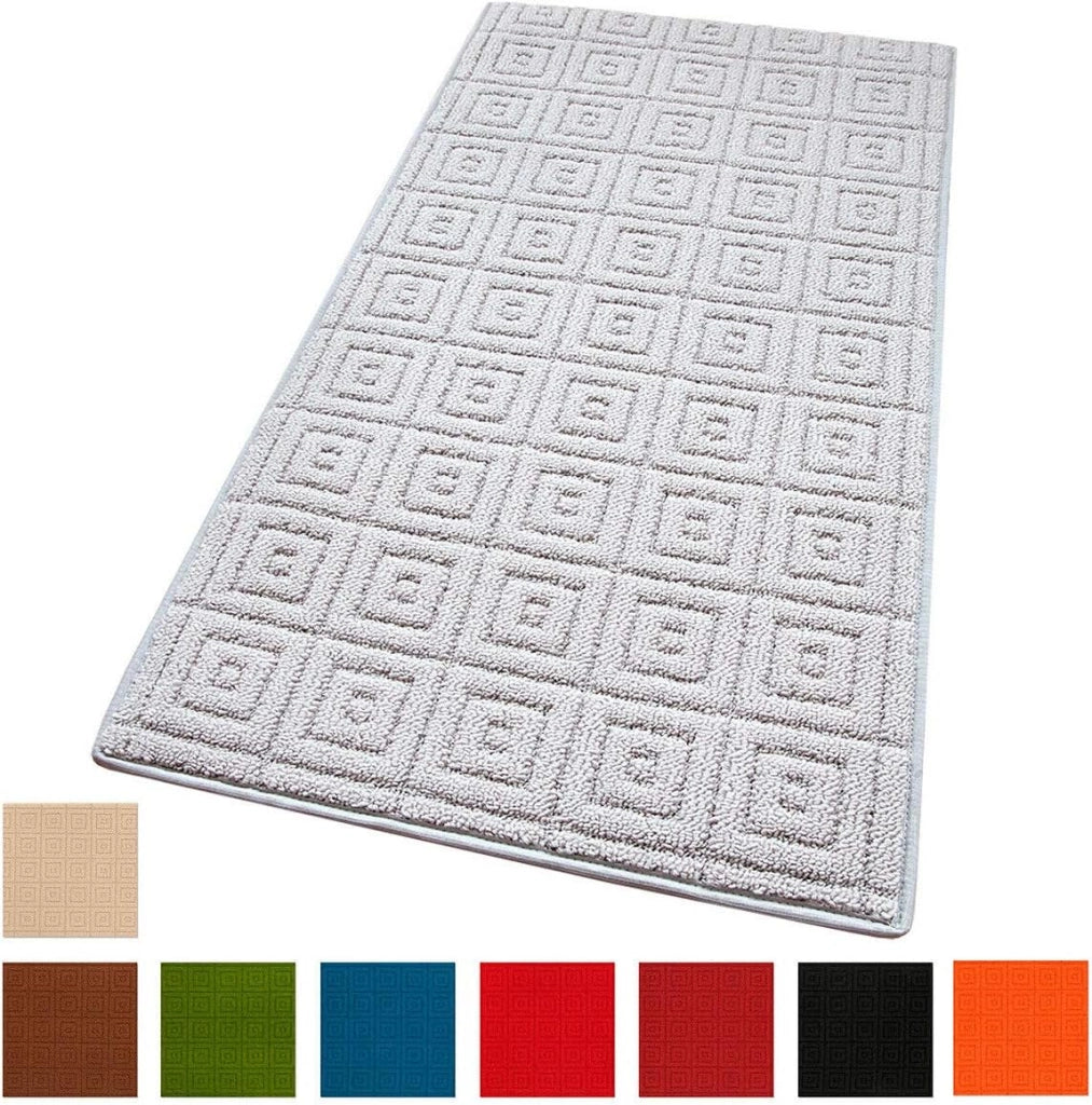 Tappeto Cucina 3D Antiscivolo Tinta Unita Assorbente Marrone 57x190 cm