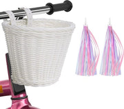 Carrello per Bicicletta per Bambini - Bianco - Rotang - Facile da Montare