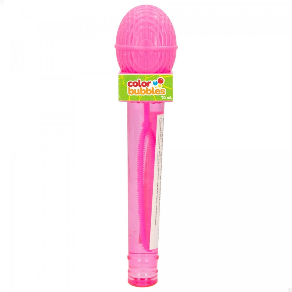 Trade Shop - Bacchetta Per Bolle Di Sapone Da 22cm A Forma Di Microfono 70ml In 2 Colori 6719002 -