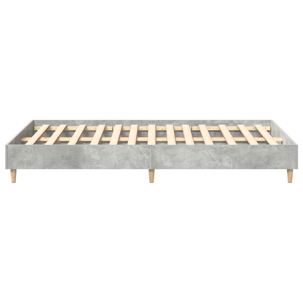 Rete letto  120x190 cm Grigio cemento in legno ingegnerizzato