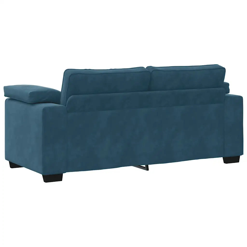vidaXL Divano Divanetto Blu 140 cm in Velluto