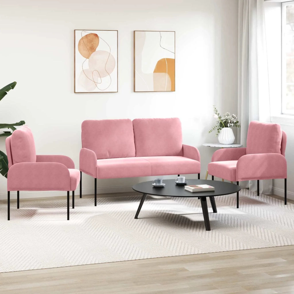 Set divani 3 pcs Rosa 115 x 56 x 80 cm Legno compensato 3406220