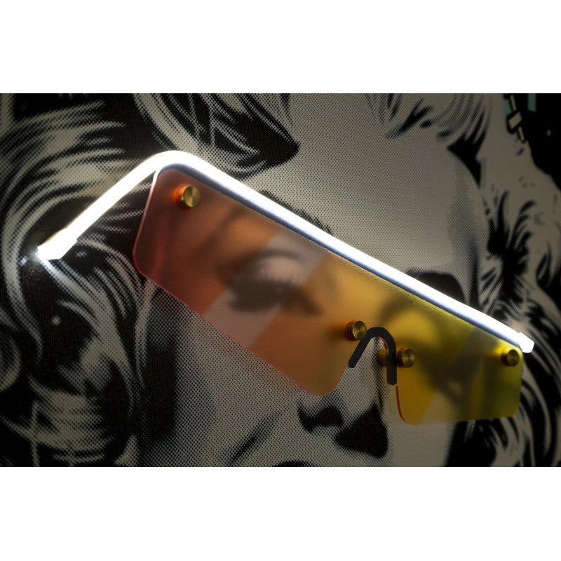 Stampa Con Led Su Tela Marilin cm 60x3,5x90 (applicazione 3d Acrilico)
